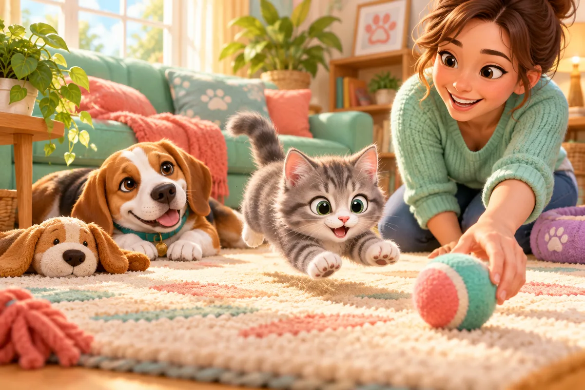 PawQi pet-care characters