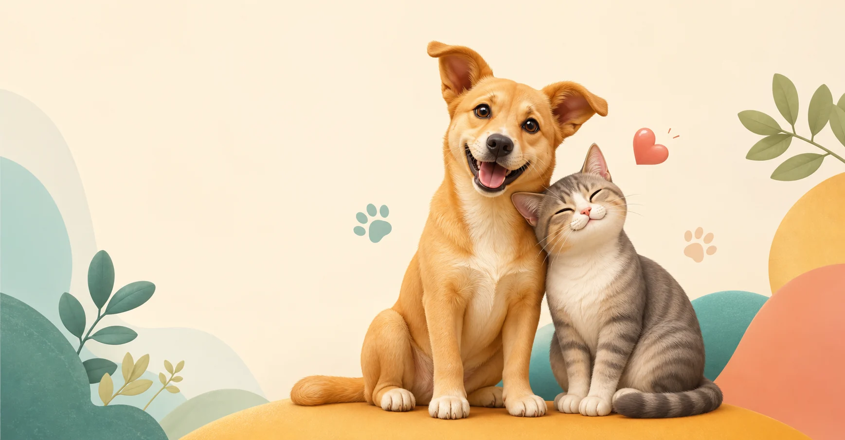 PawQi dog and cat together